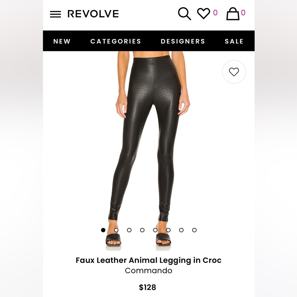Faux leather croc Spanx legging - size medium